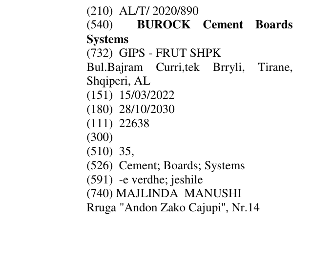 Zëri i markës BUROCK Cement Boards Systems në buletin