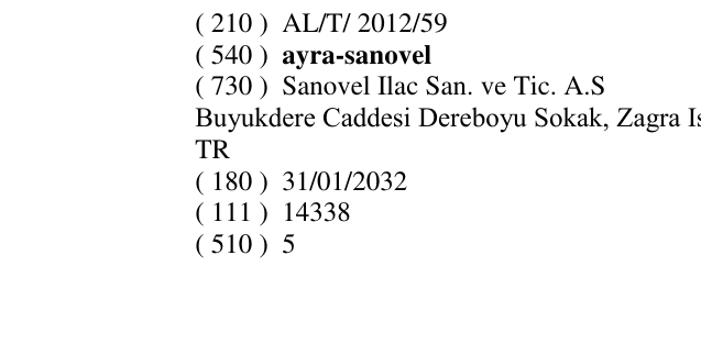 Zëri i markës ayra-sanovel në buletin