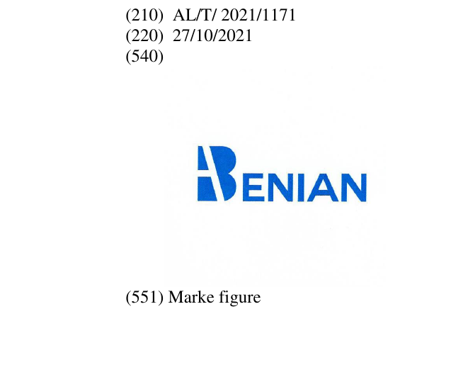 Zëri i markës BENIAN në buletin
