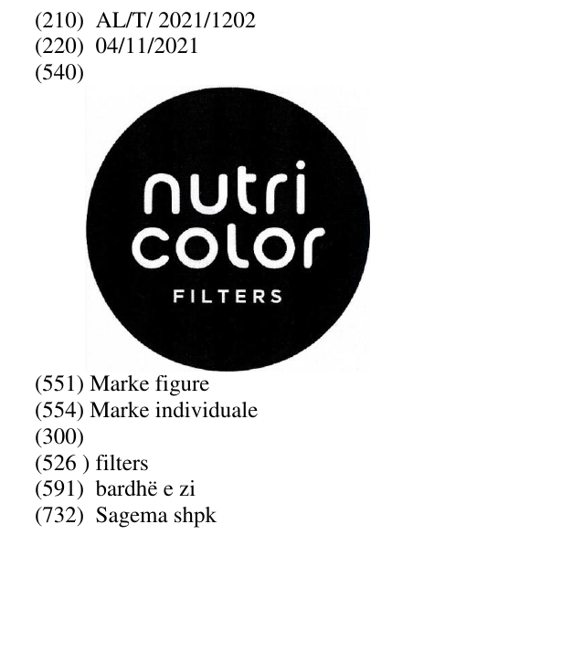 Zëri i markës filters në buletin