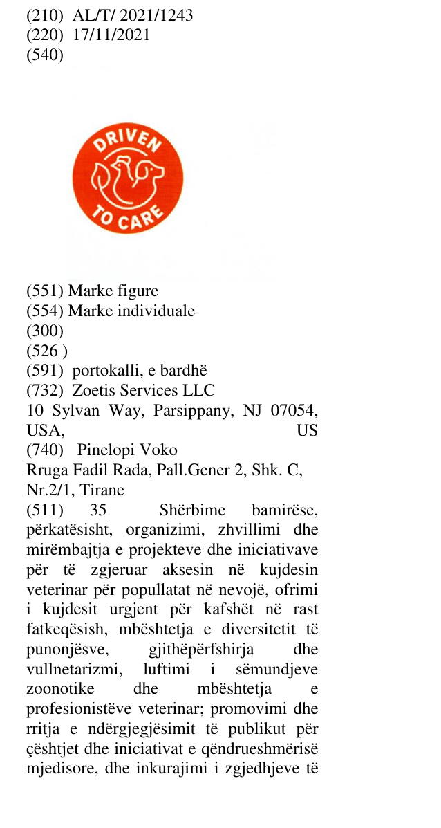 Zëri i markës DRIVEN TO CARE në buletin