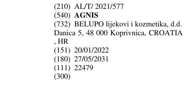 Zëri i markës AGNIS në buletin