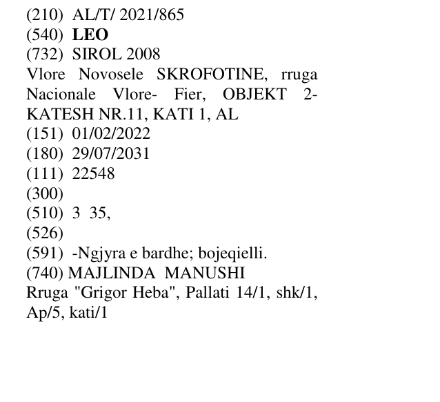 Zëri i markës LEO në buletin