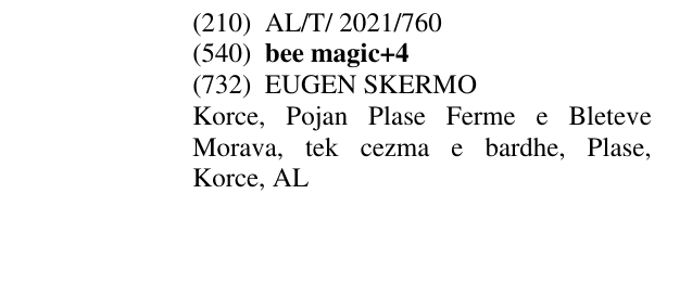 Zëri i markës bee magic+4 në buletin