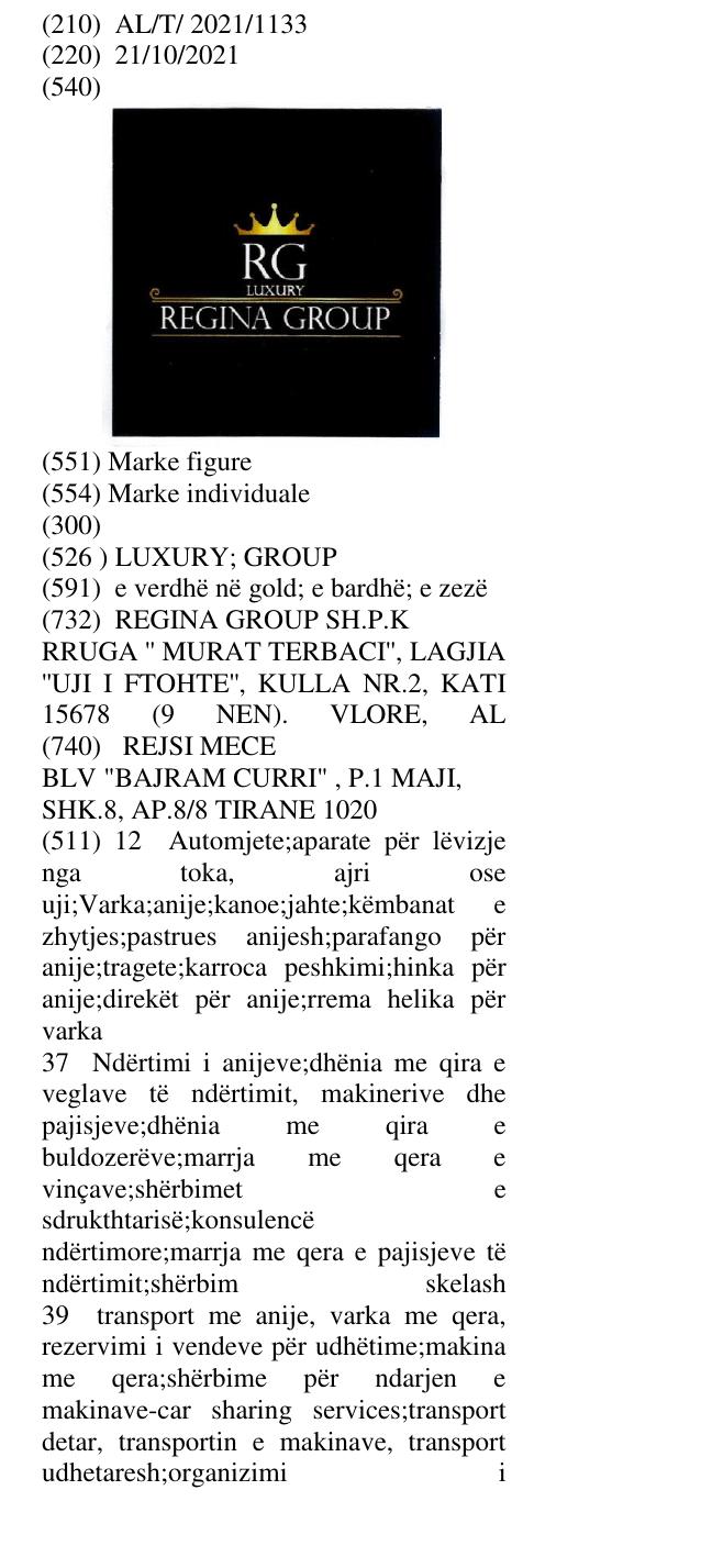 Zëri i markës LUXURY; GROUP në buletin