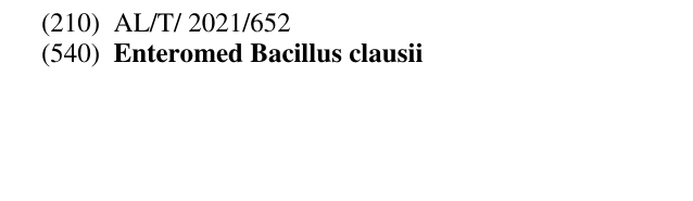 Zëri i markës Enteromed Bacillus clausii Buletini i Pronësisë Industriale 27 në buletin