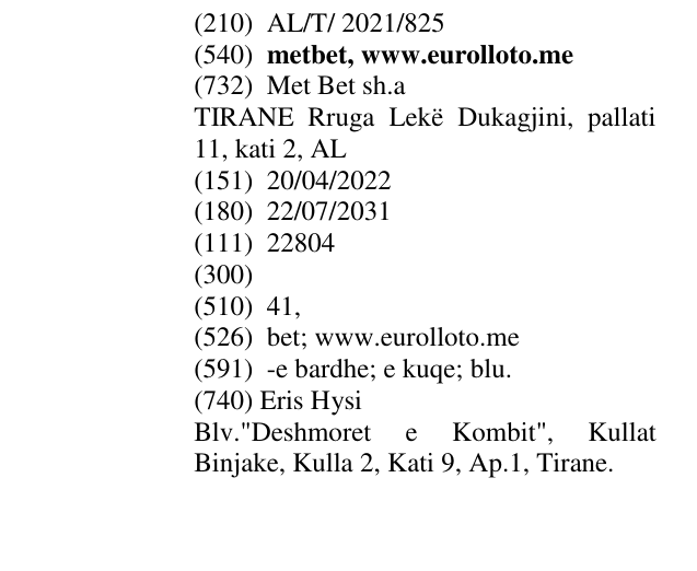 Zëri i markës metbet, www.eurolloto.me në buletin