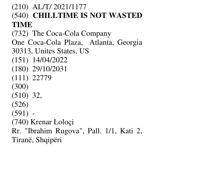 Zëri i markës CHILLTIME IS NOT WASTED TIME në buletin