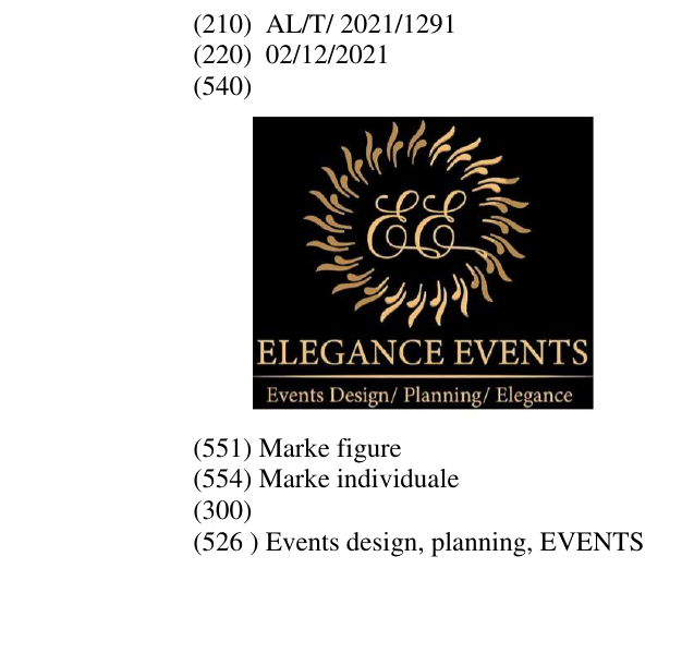 Zëri i markës Events design, planning, EVENTS në buletin
