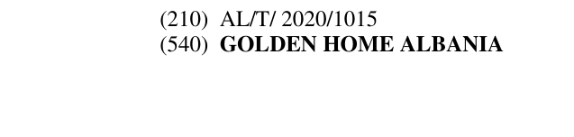 Zëri i markës GOLDEN HOME ALBANIA në buletin