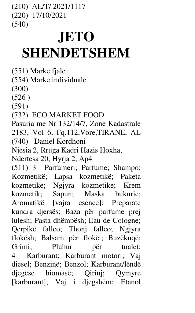Zëri i markës JETO SHENDETSHEM në buletin