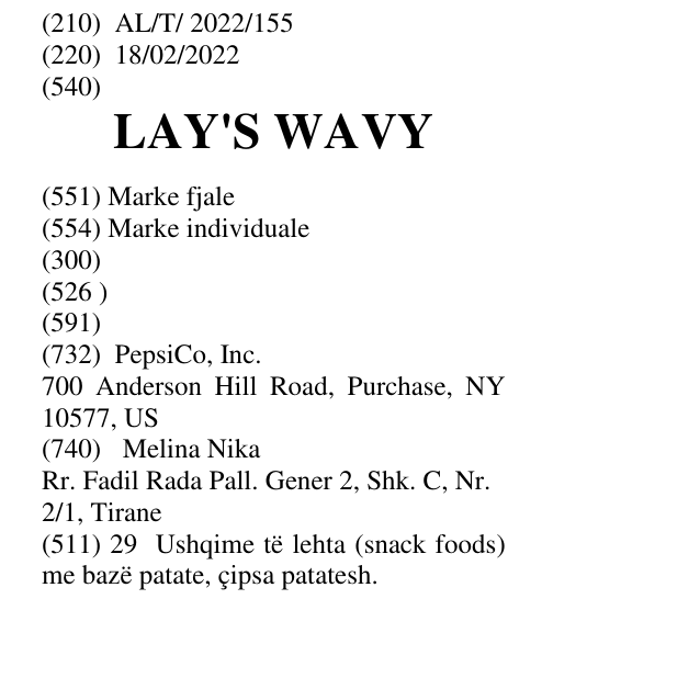 Zëri i markës LAY'S WAVY në buletin