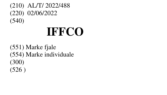 Zëri i markës IFFCO në buletin
