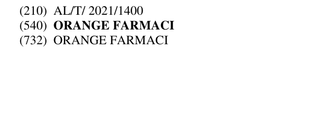 Zëri i markës ORANGE FARMACI në buletin