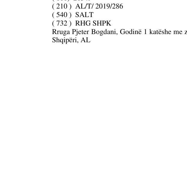 Zëri i markës SALT në buletin