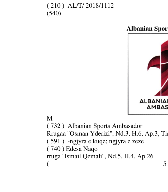 Zëri i markës Albanian Sports Ambassador M në buletin