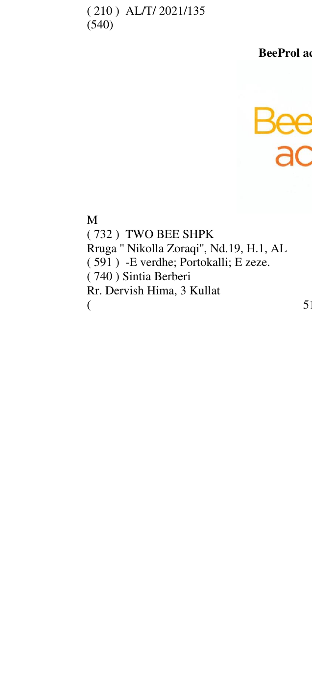 Zëri i markës BeeProl active spray M në buletin
