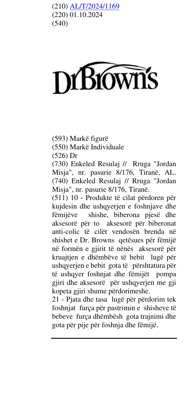 Zëri i markës Dr në buletin