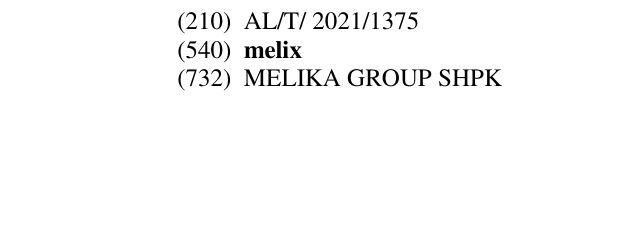 Zëri i markës melix në buletin