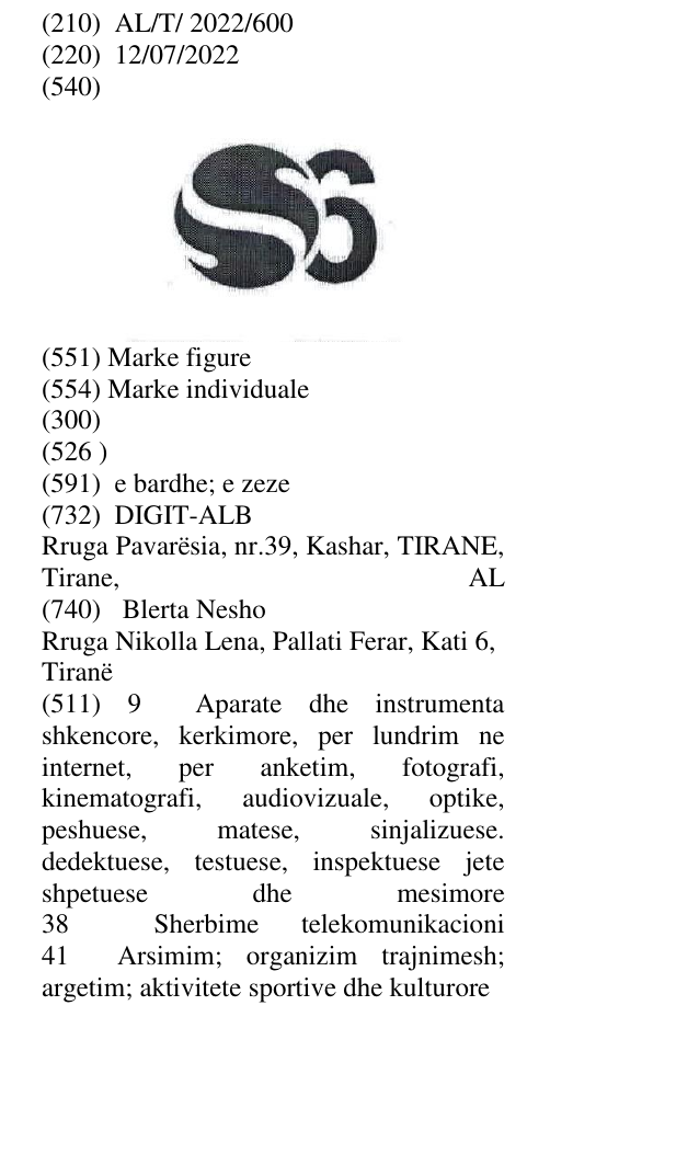 Zëri i markës S6 në buletin