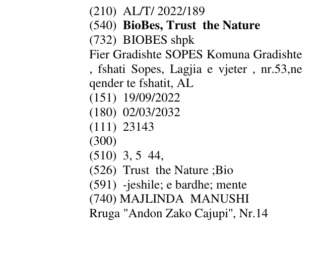 Zëri i markës BioBes, Trust the Nature në buletin