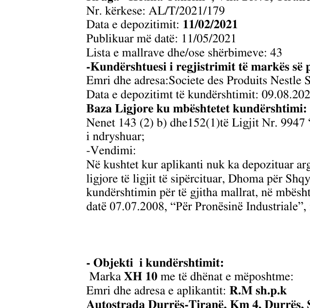 Zëri i markës Nelspresso në buletin