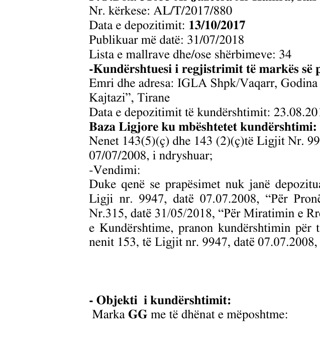 Zëri i markës BMJ Super Grand në buletin