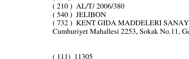 Zëri i markës JELIBON në buletin