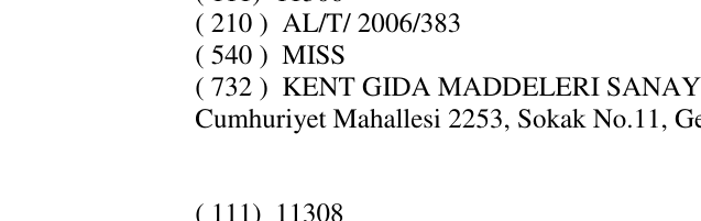 Zëri i markës MISS në buletin