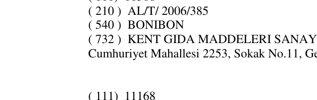 Zëri i markës BONIBON në buletin