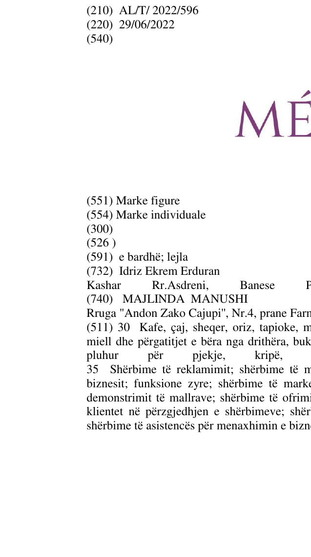 Zëri i markës MEVA në buletin