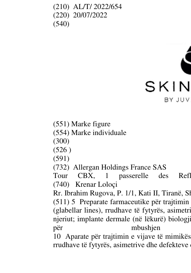 Zëri i markës SKINVIVE BY JUVÉDERM në buletin