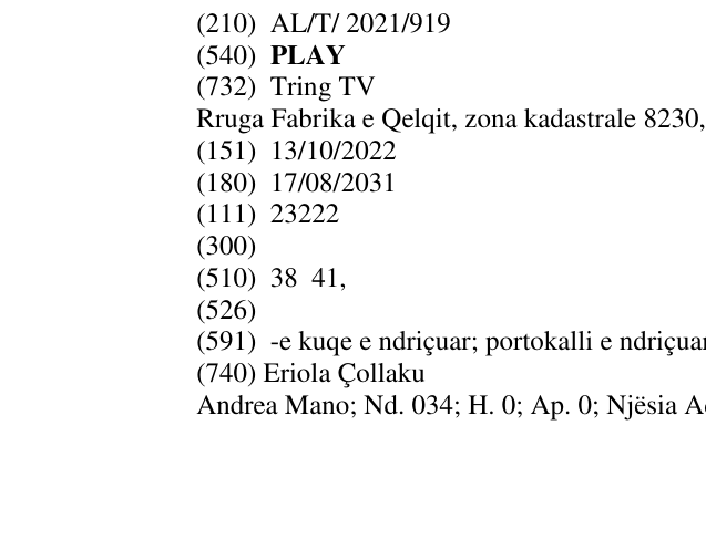 Zëri i markës PLAY në buletin