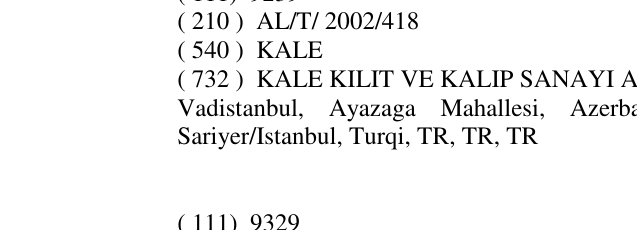 Zëri i markës KALE në buletin