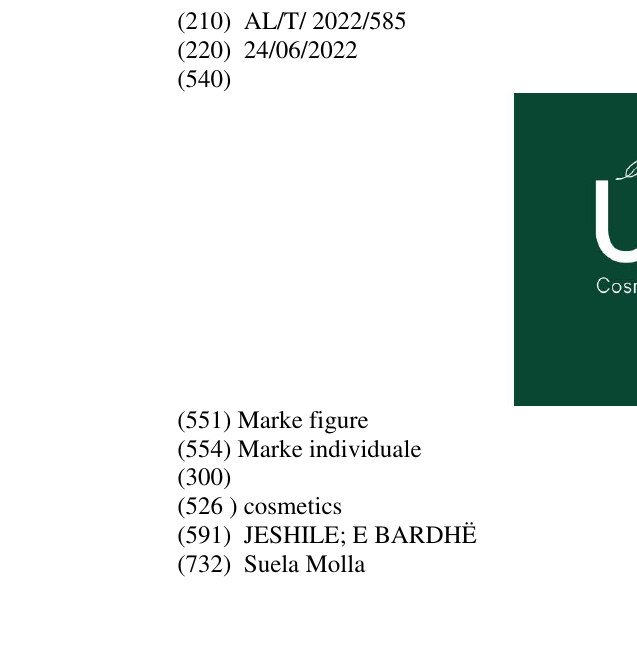 Zëri i markës cosmetics në buletin