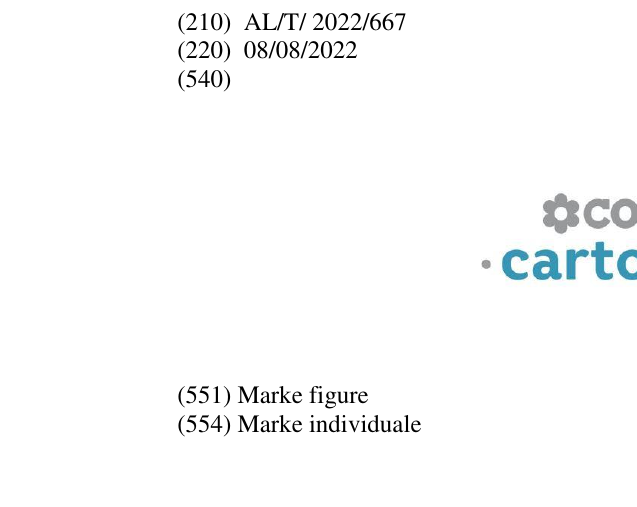 Zëri i markës CARTOLERIA në buletin