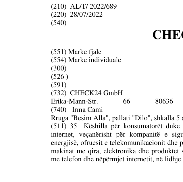 Zëri i markës CHECK24 në buletin