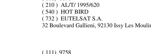 Zëri i markës HOT BIRD në buletin