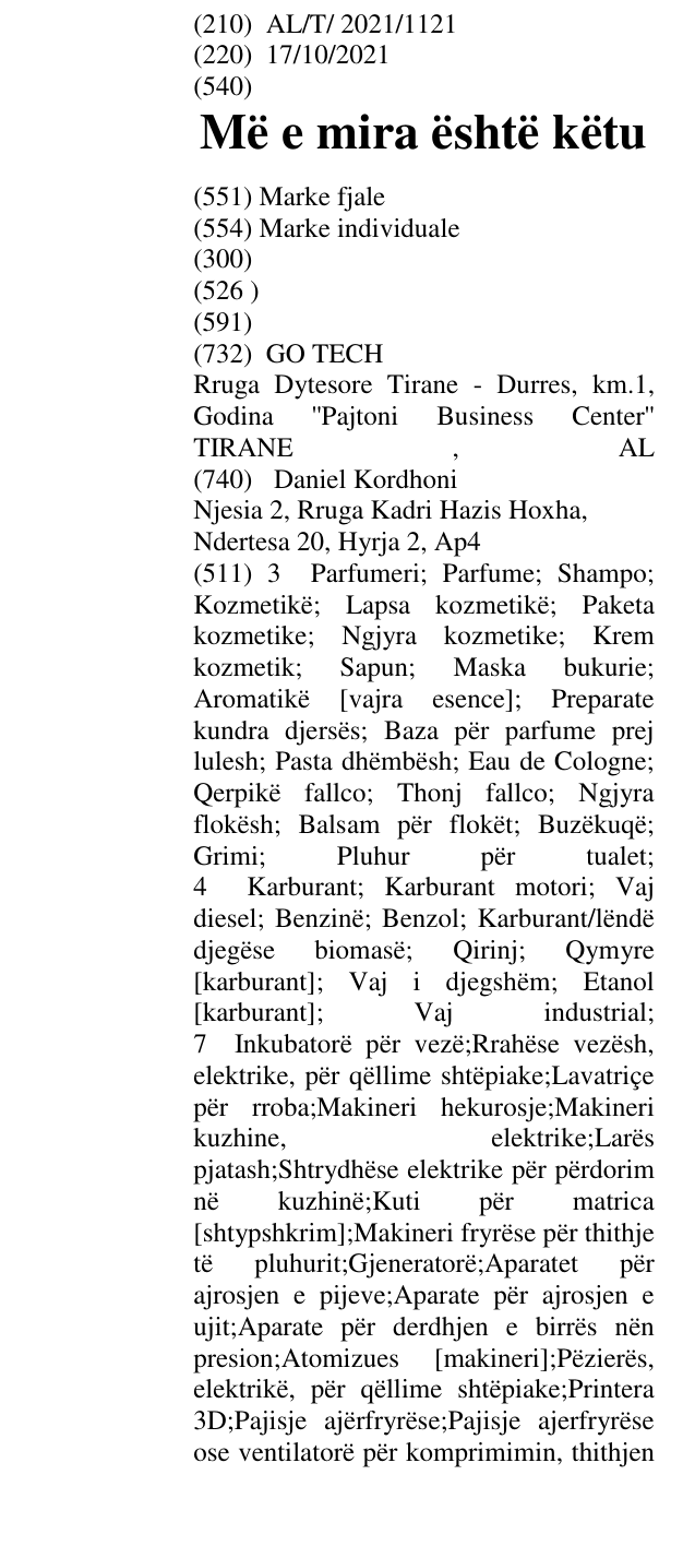 Zëri i markës Më e mira është këtu në buletin