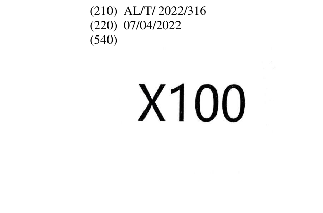 Zëri i markës X100 në buletin