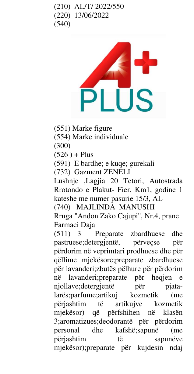 Zëri i markës + Plus në buletin