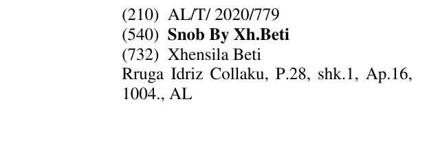 Zëri i markës Snob By Xh.Beti në buletin