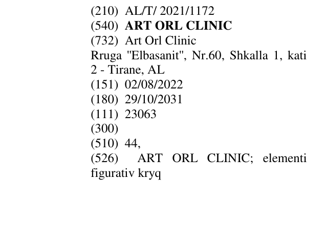 Zëri i markës ART ORL CLINIC në buletin