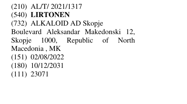 Zëri i markës LIRTONEN në buletin