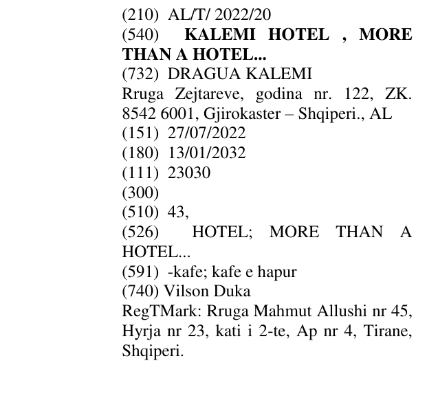 Zëri i markës KALEMI HOTEL , MORE THAN A HOTEL... në buletin