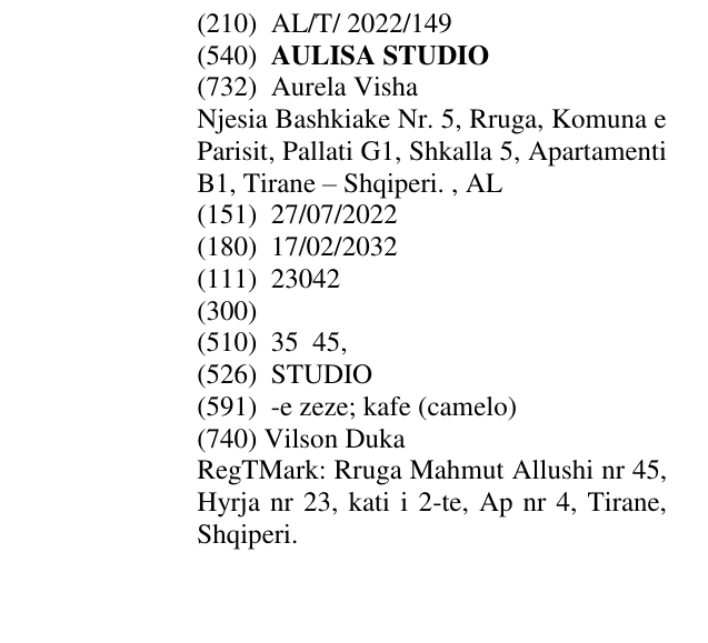 Zëri i markës AULISA STUDIO në buletin