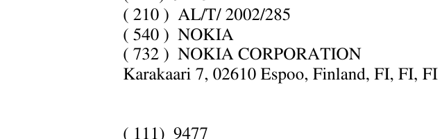 Zëri i markës NOKIA në buletin