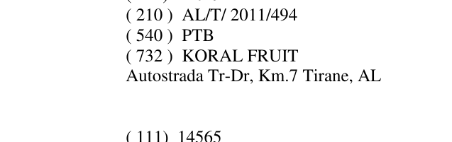 Zëri i markës PTB në buletin