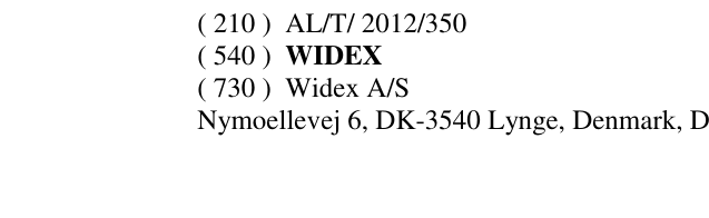 Zëri i markës WIDEX në buletin