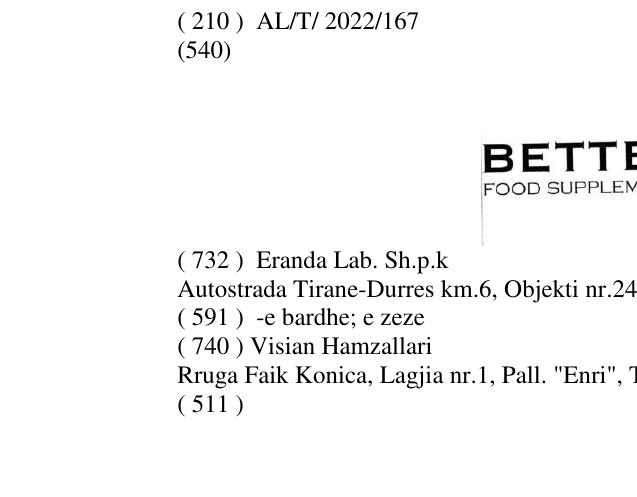 Zëri i markës BETTER.ME FOOD SUPPLEMENTS në buletin